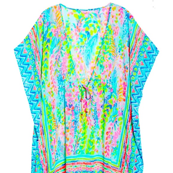 Lilly Pulitzer Other - NWT Catch The Wave Gardenia Caftan/Coverup SM